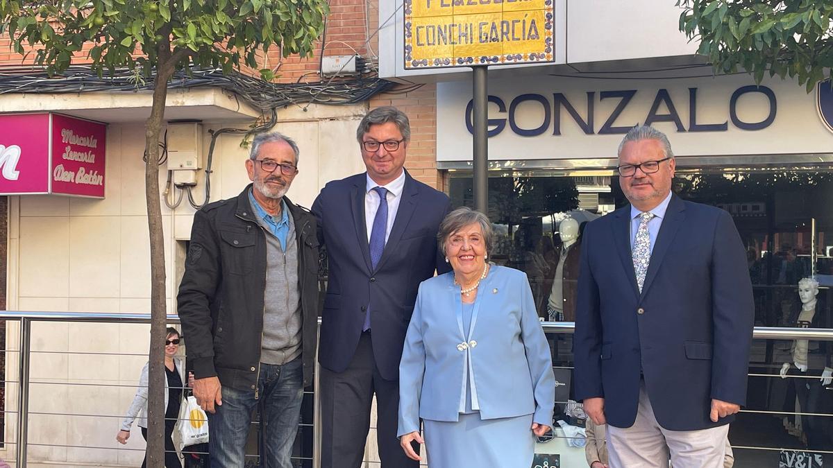 Manuel Baena. Sergio Velasco, Conchi García y Esteban Morales.