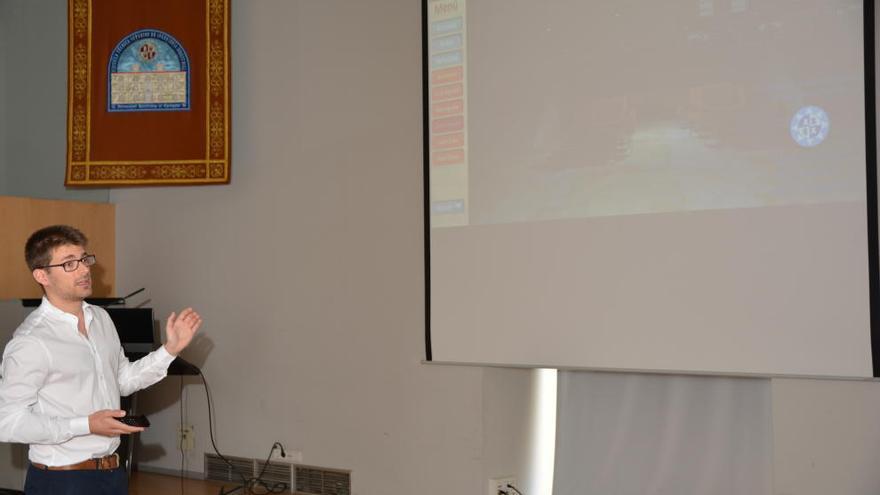 Francisco Javier Martínez Abellán, durante la presentación del proyecto