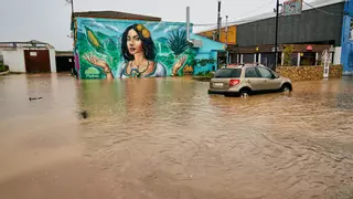 La lluvia irrumpe con fuerza por toda Extremadura