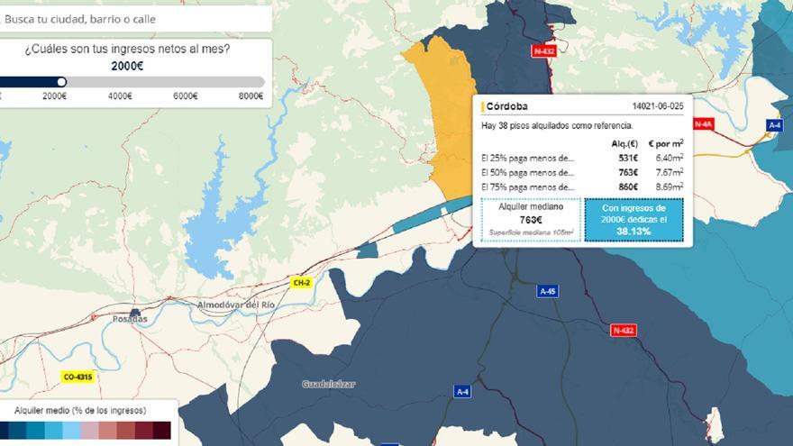 ¿Cuáles son los precios de referencia para el alquiler en Córdoba? El Ministerio de Vivienda publica este mapa interactivo