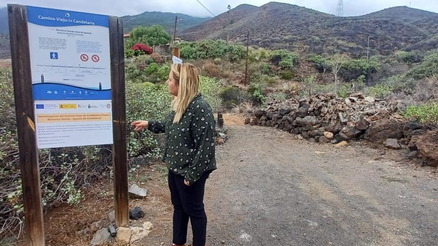 Vista parcial del Camino de la Virgen en Candelaria | E. D.