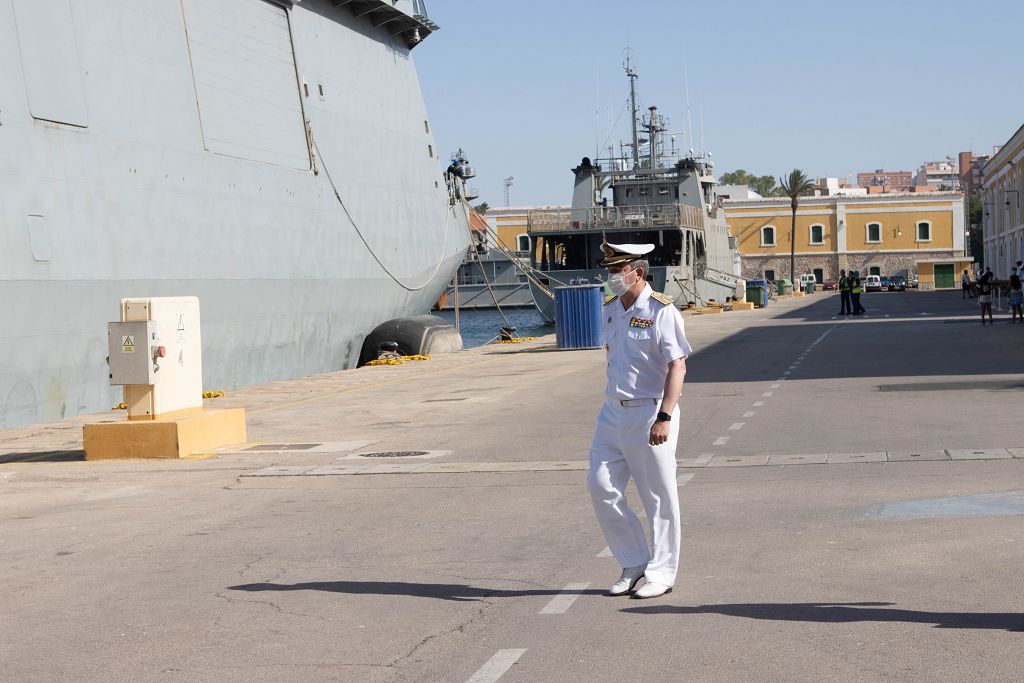 Marineros del "Furor" vuelven con sus familias a Cartagena tras cuatro meses de lucha contra la piratería