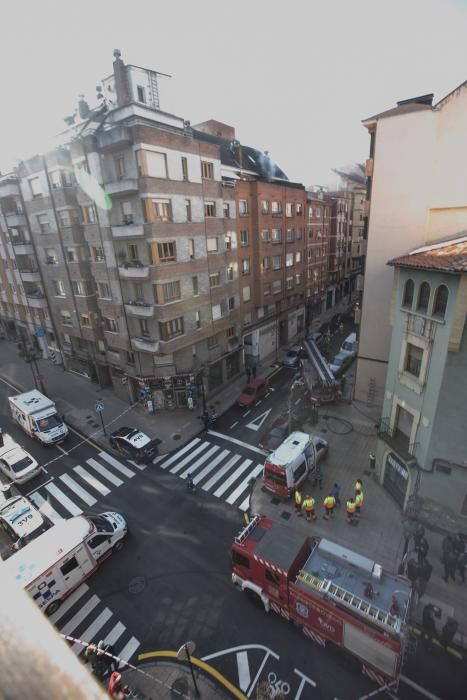 Incendio en Ciudad Naranco .