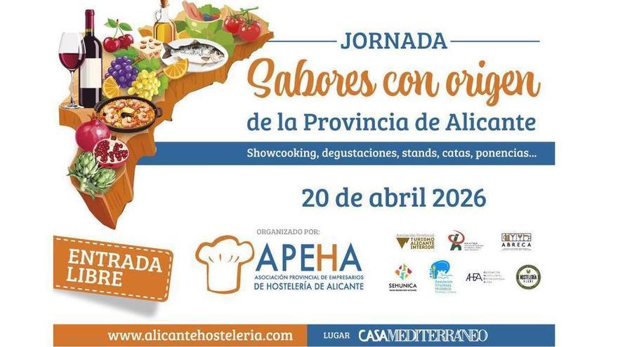 "Sabores con origen de la provincia de Alicante": La gran cita gastronómica que llega el 20 de abril a Casa Mediterráneo