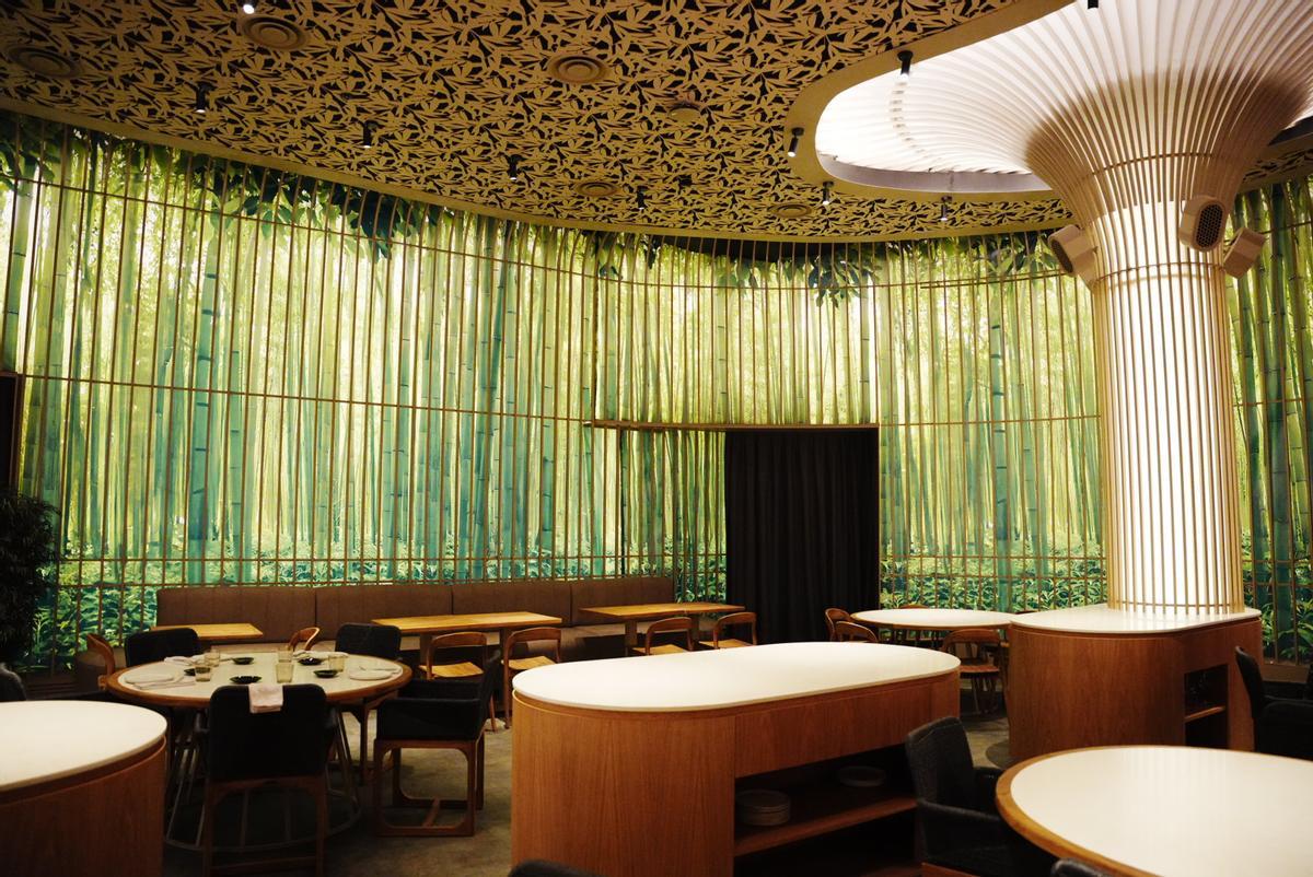 La elegante sala de Forja, que será escenario de grandes comidas y actuaciones en directo.