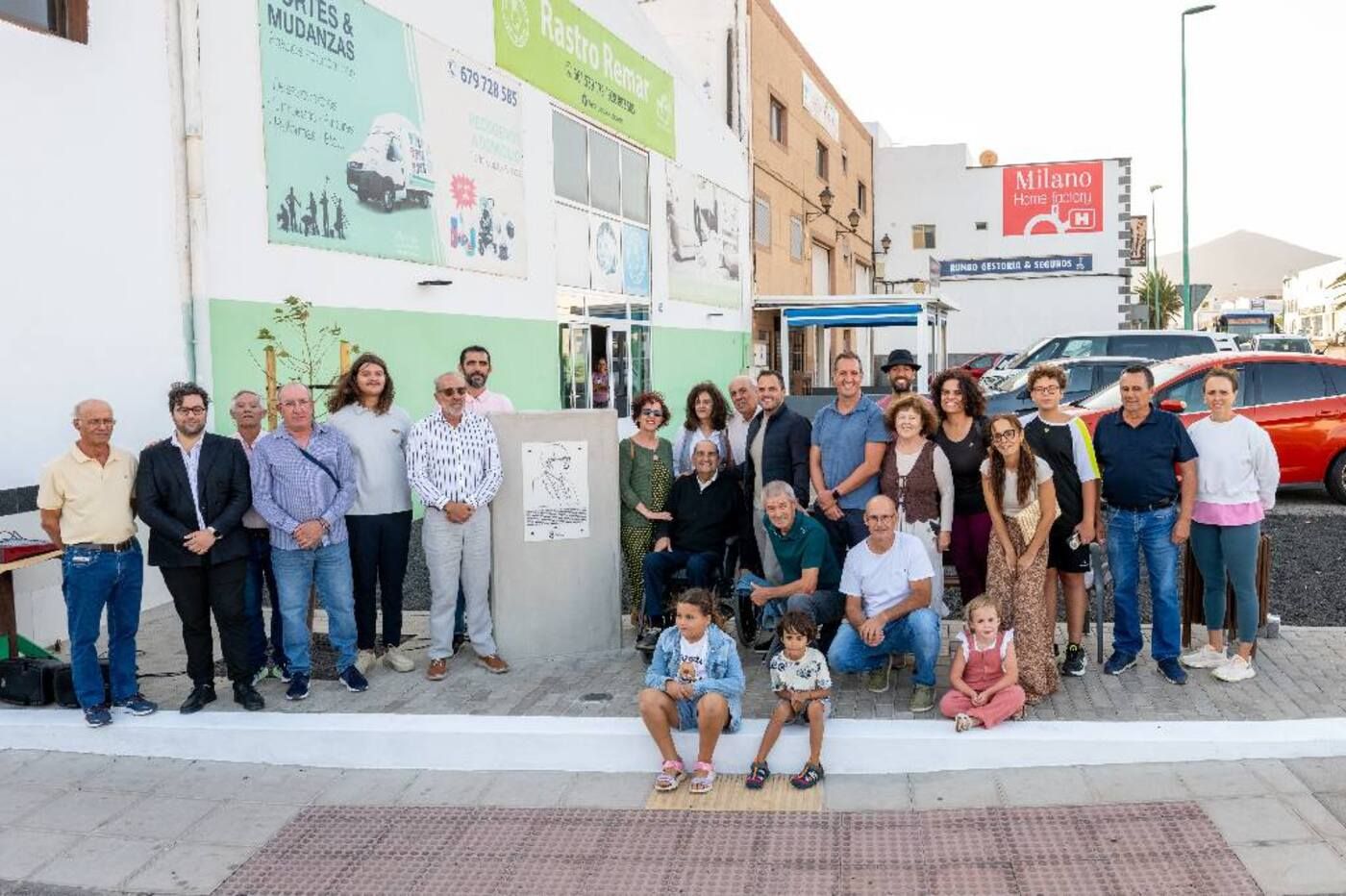 Homenaje a Óscar Torres con una plazoleta en Argana Baja, en Arrecife