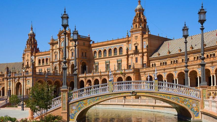 Plaza de España, en Sevilla.