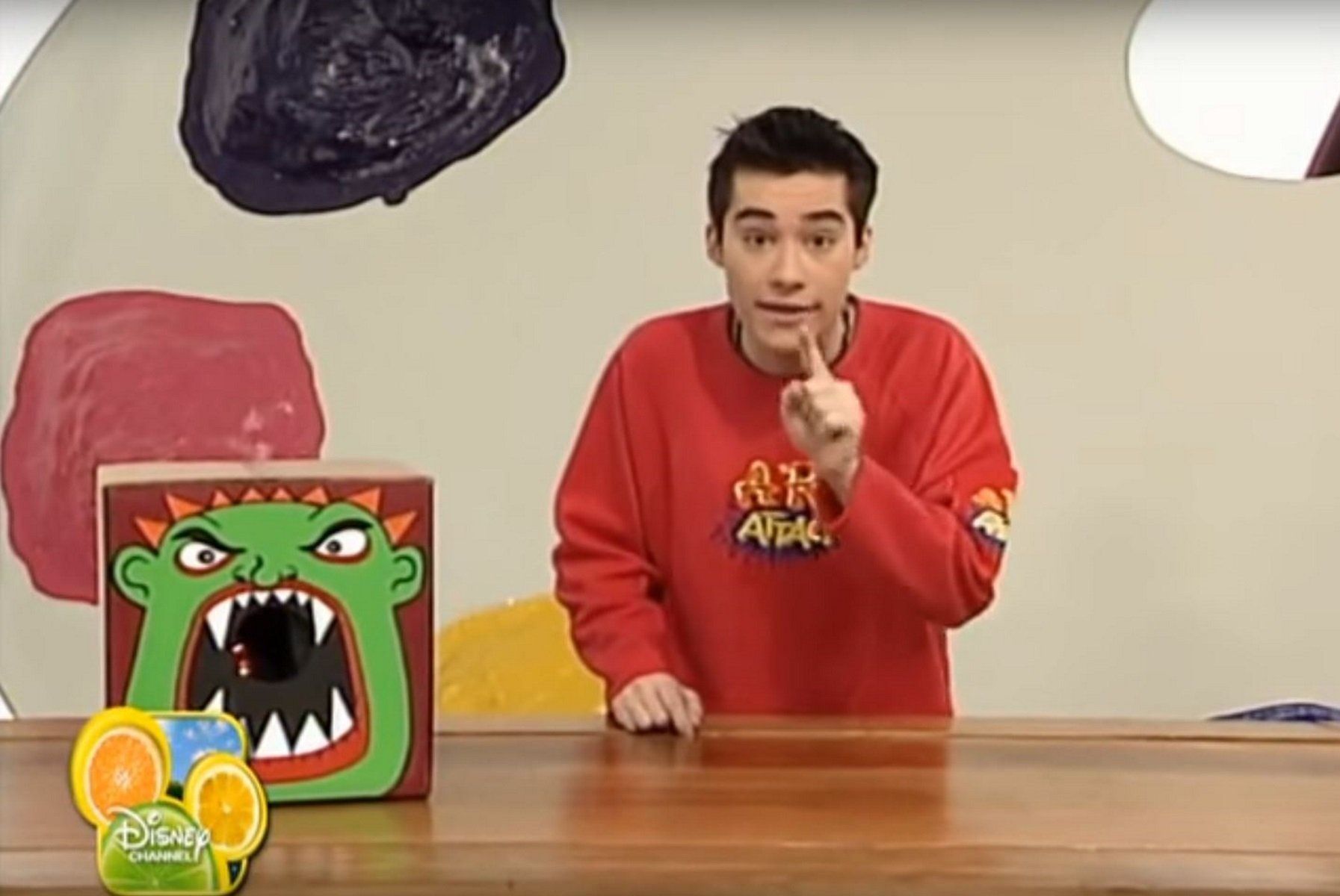 Jordi Cruz cuando presentaba el programa Art Attack