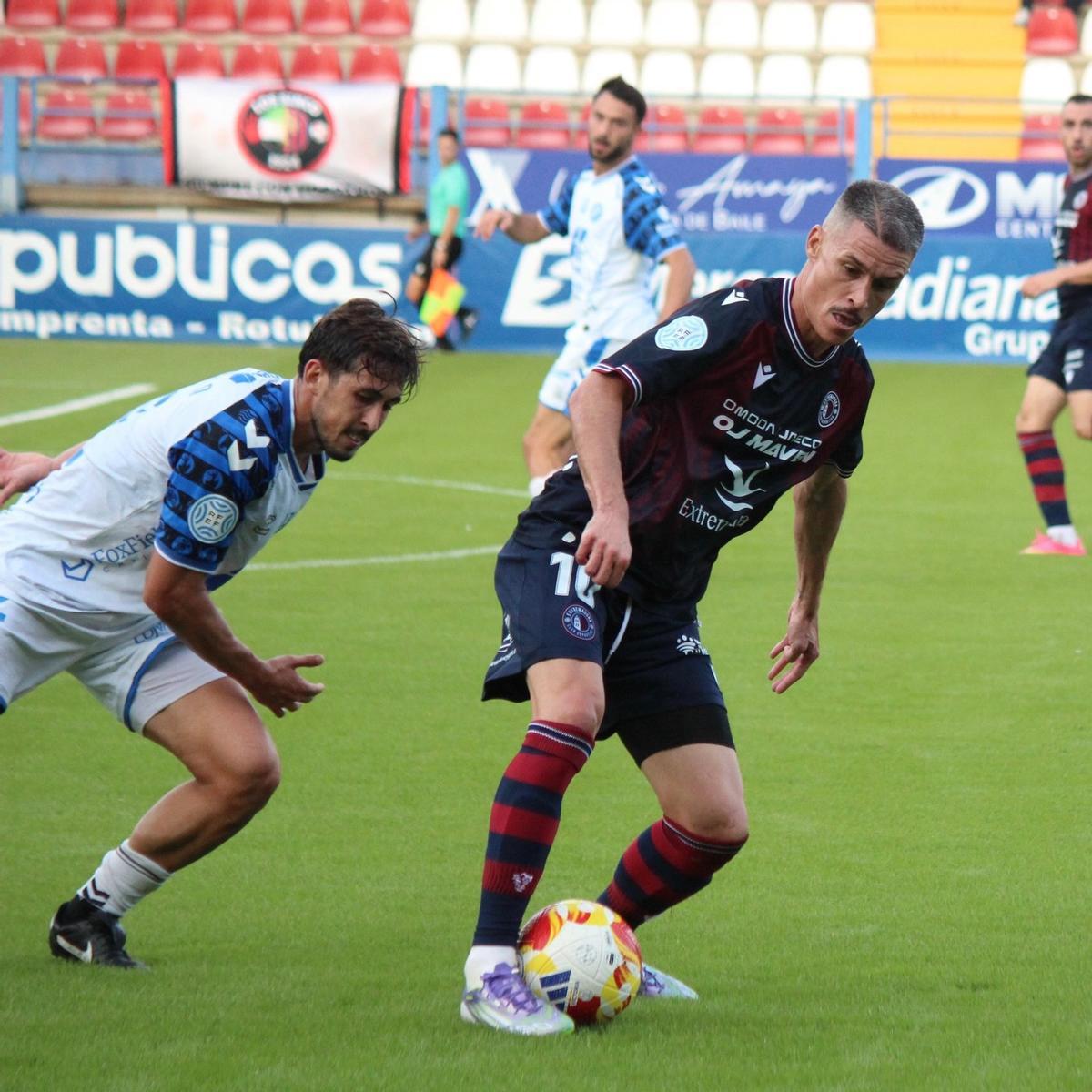 Juanmi Callejón en el partido de la primera vuelta.