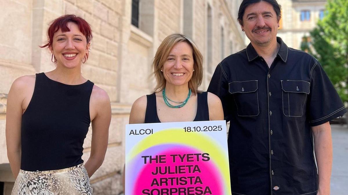 Presentación del Sound Jordi con la edil de Cultura con el cartel