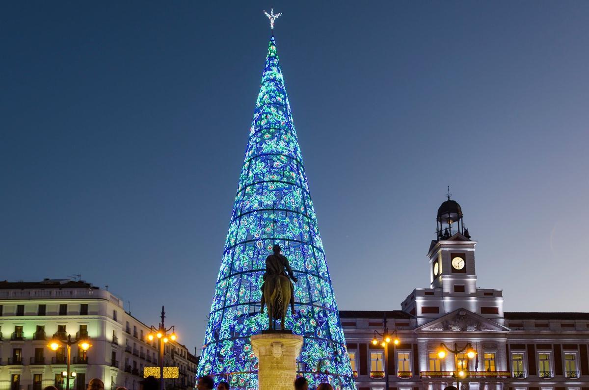 Árbol de Navidad, Puerta del Sol, Madrid