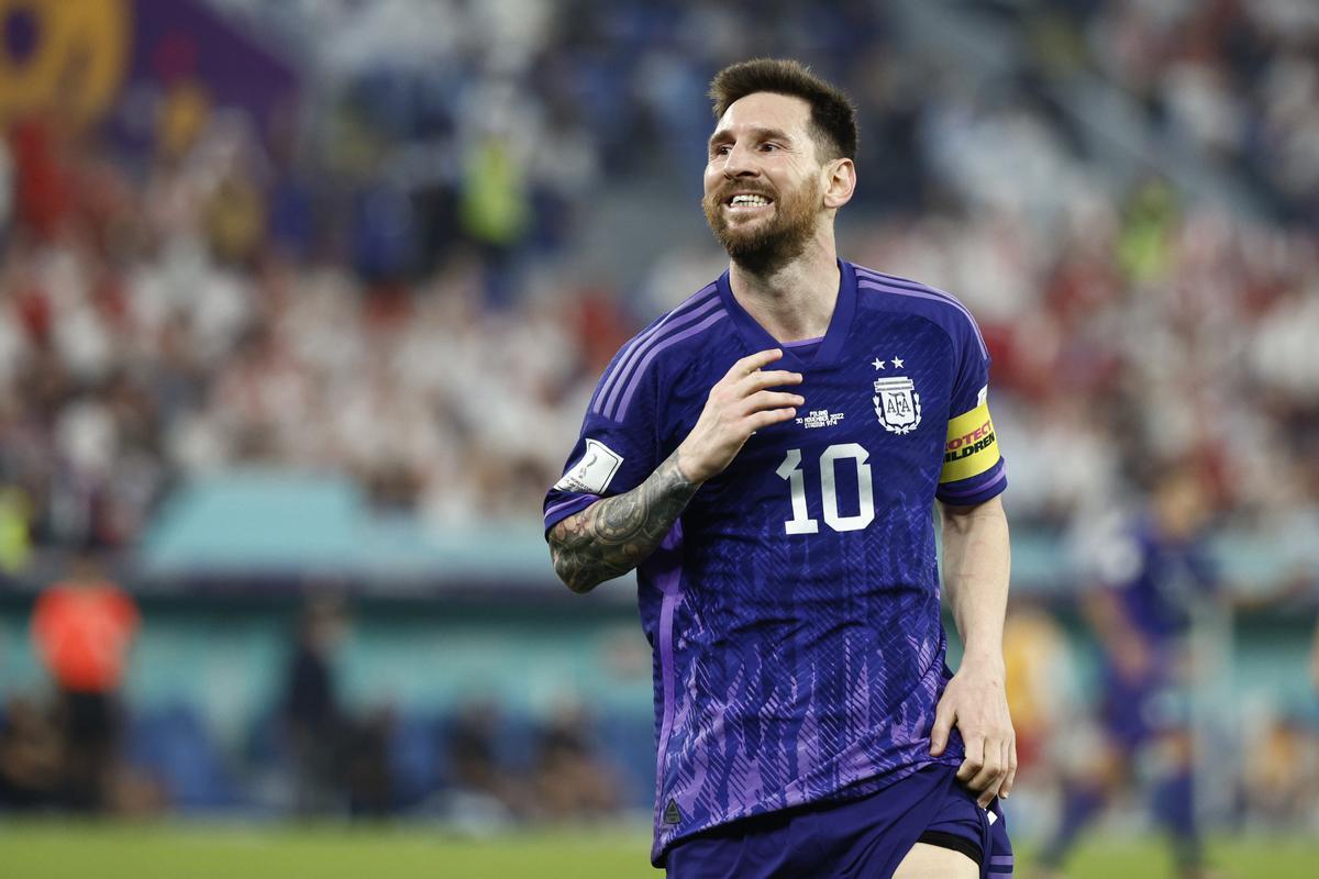 Lionel Messi en el estadio 974en Doha, Catar. EFE/ Rodrigo Jimenez