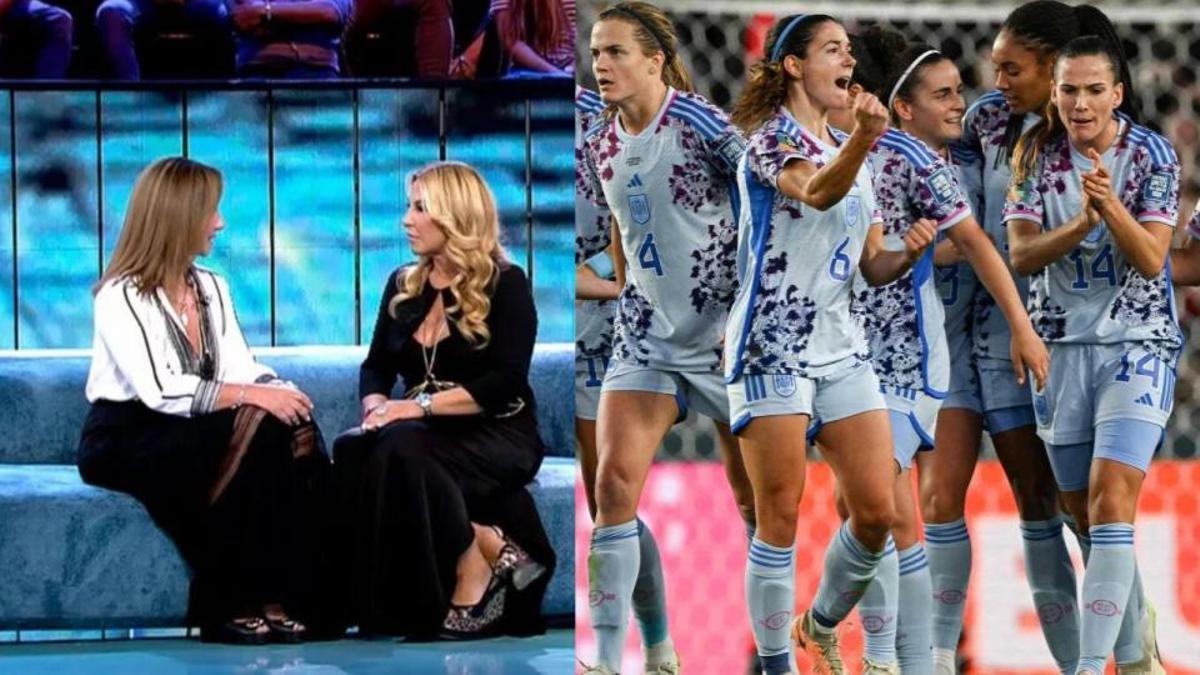 Cristina Tárrega en ’La vida sin filtros’ y las jugadores de la selección femenina de fútbol.