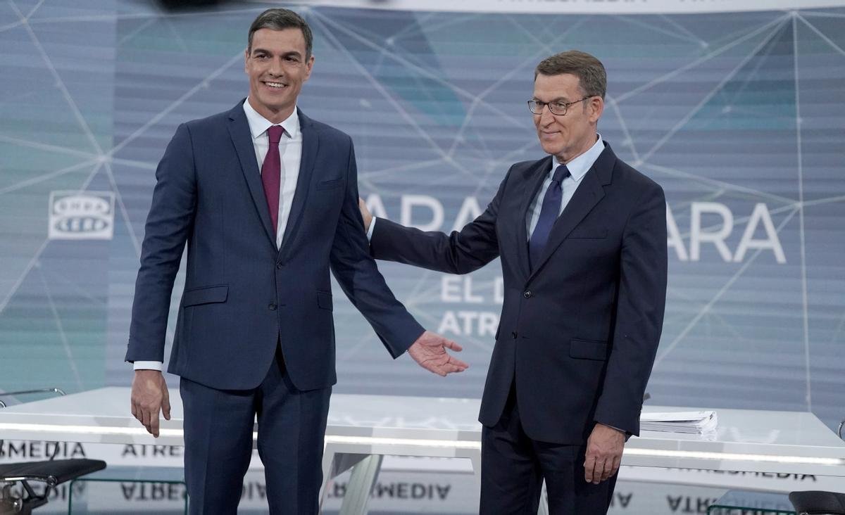 Pedro Sánchez y Alberto Núñez Feijóo.