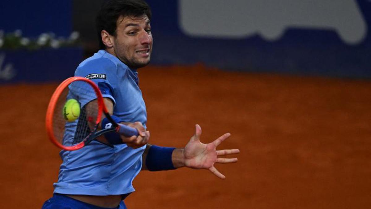 Zapata, durante el partido