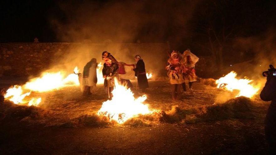 Celebración de la Visparra en San Martín de Castañeda