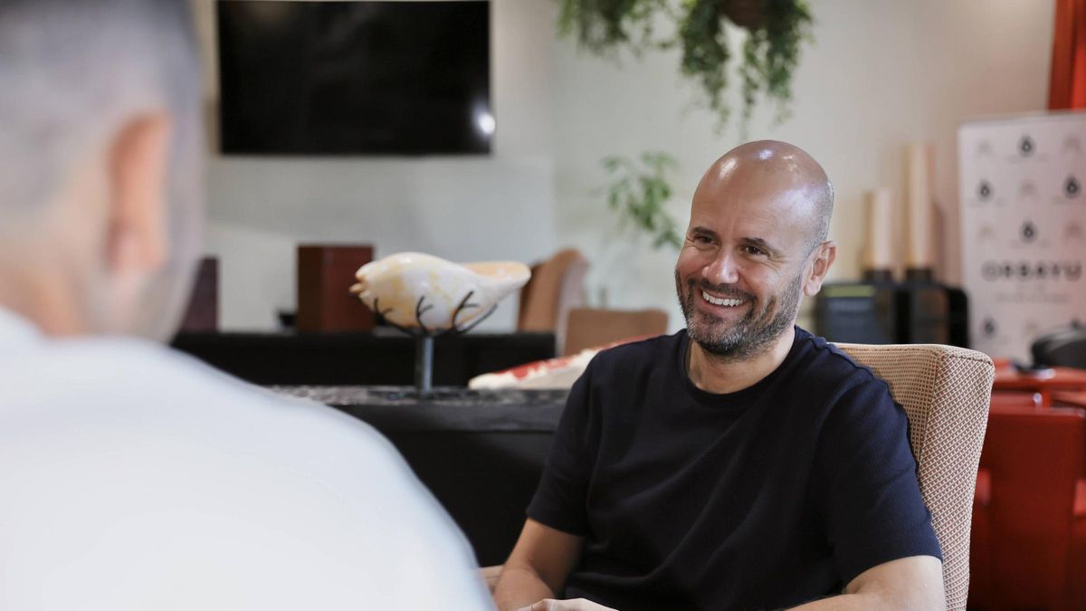 Miguel Ángel Ramírez, durante un momento de la entrevista.