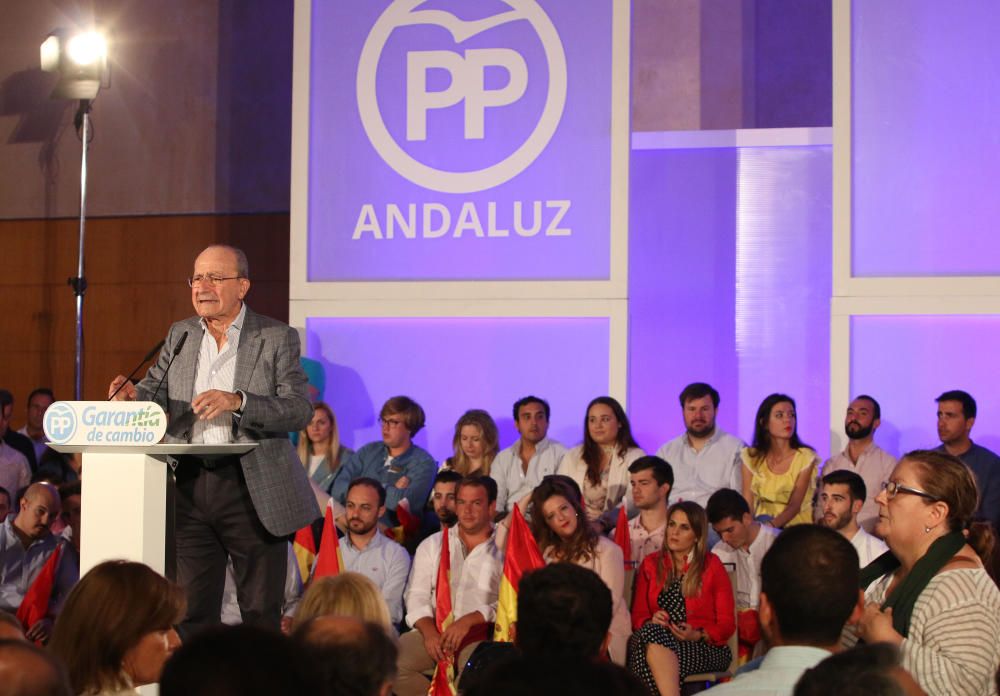 Pablo Casado participa en un acto político en Málaga