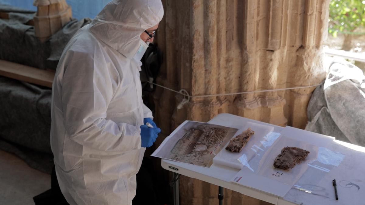 El conjunto funerario encontrado en Santes Creus.