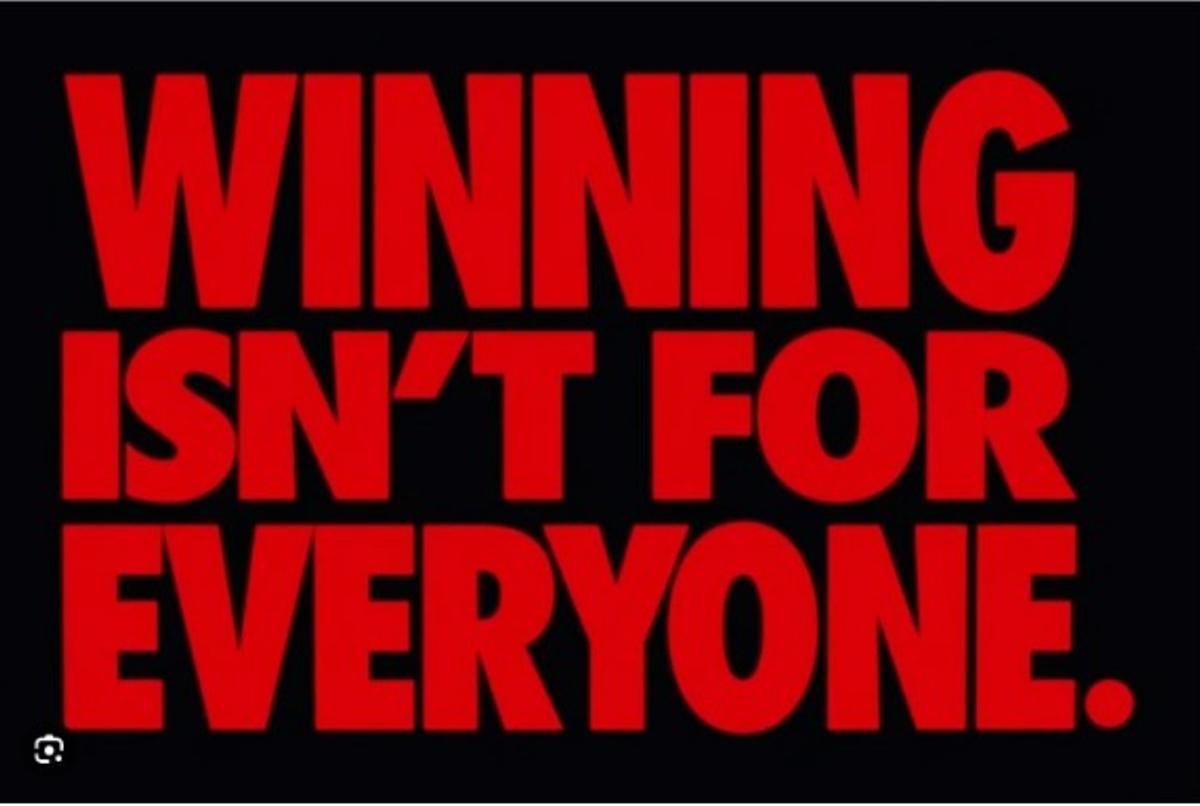 Fotograma del anuncio de la firma Nike en su campaña Winning Isnt for Everybody