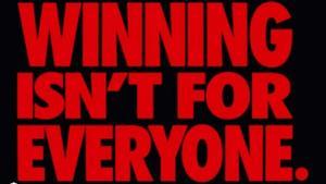 Fotograma del anuncio de la firma Nike en su campaña Winning Isnt for Everybody