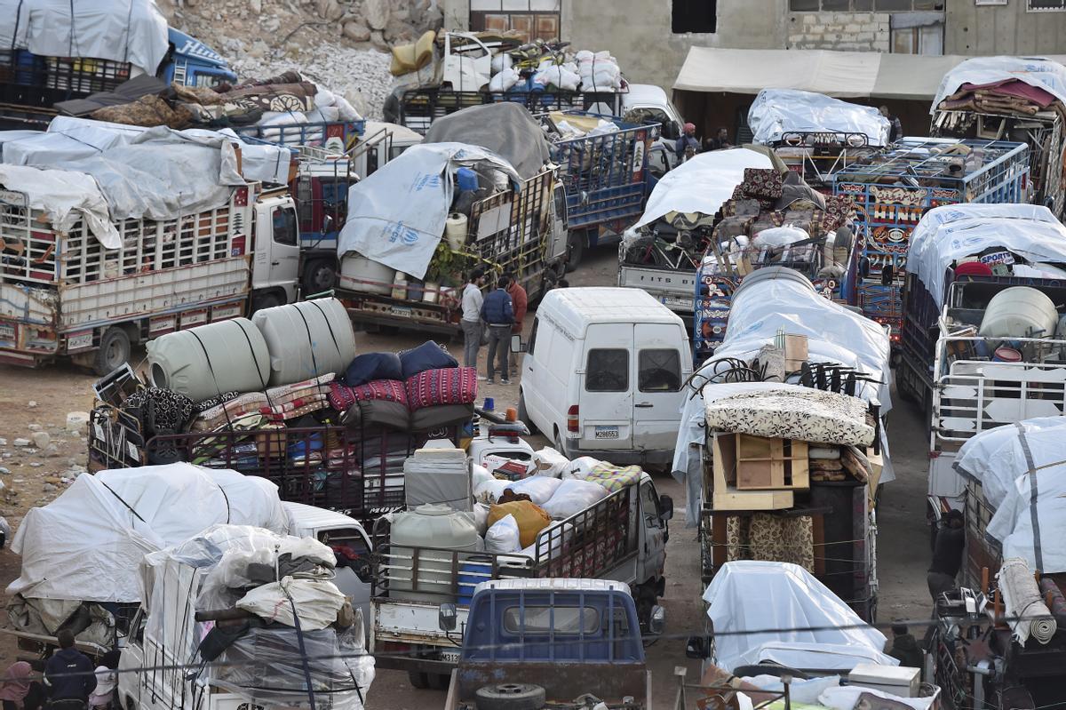 Refugiados sirios vuelven a su país desde el Líbano