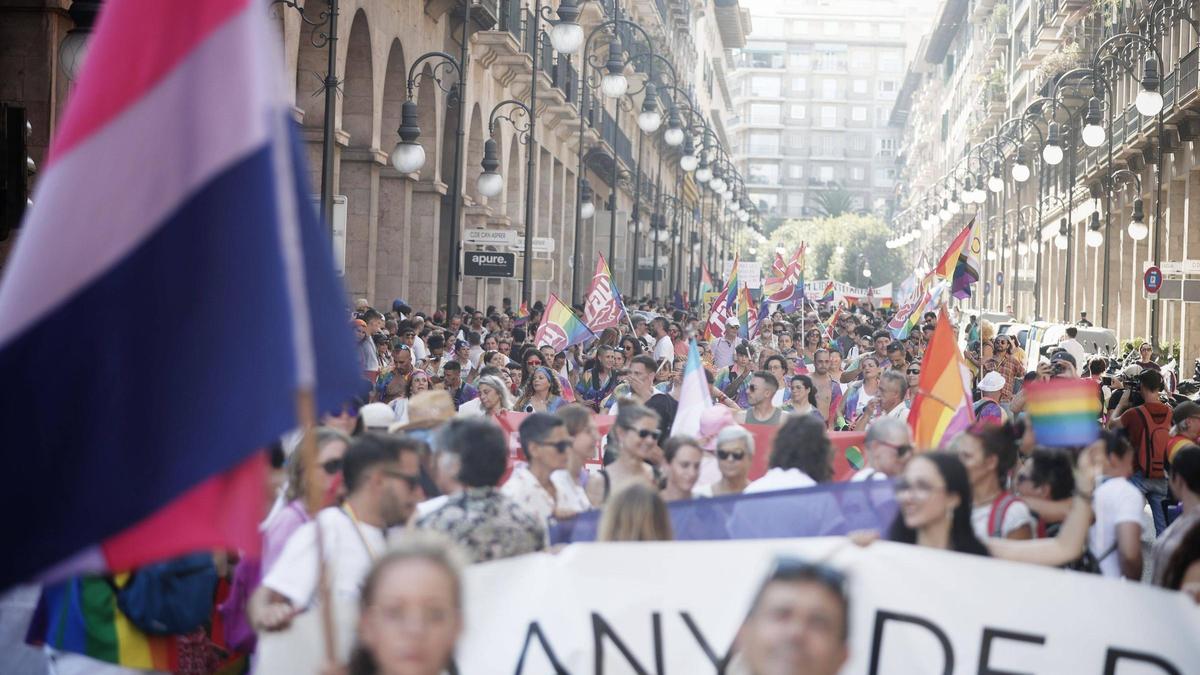 Orgullo 2025: las imágenes de las manifestaciones de Palma