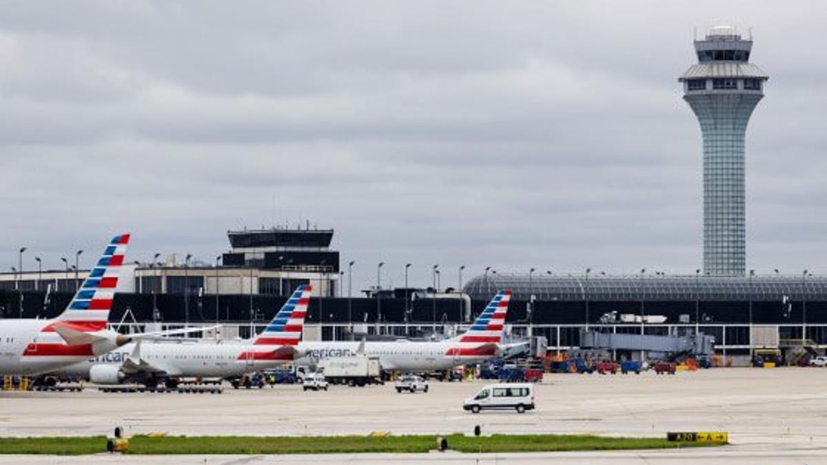 Una imagen del aeropuerto de Chicago.