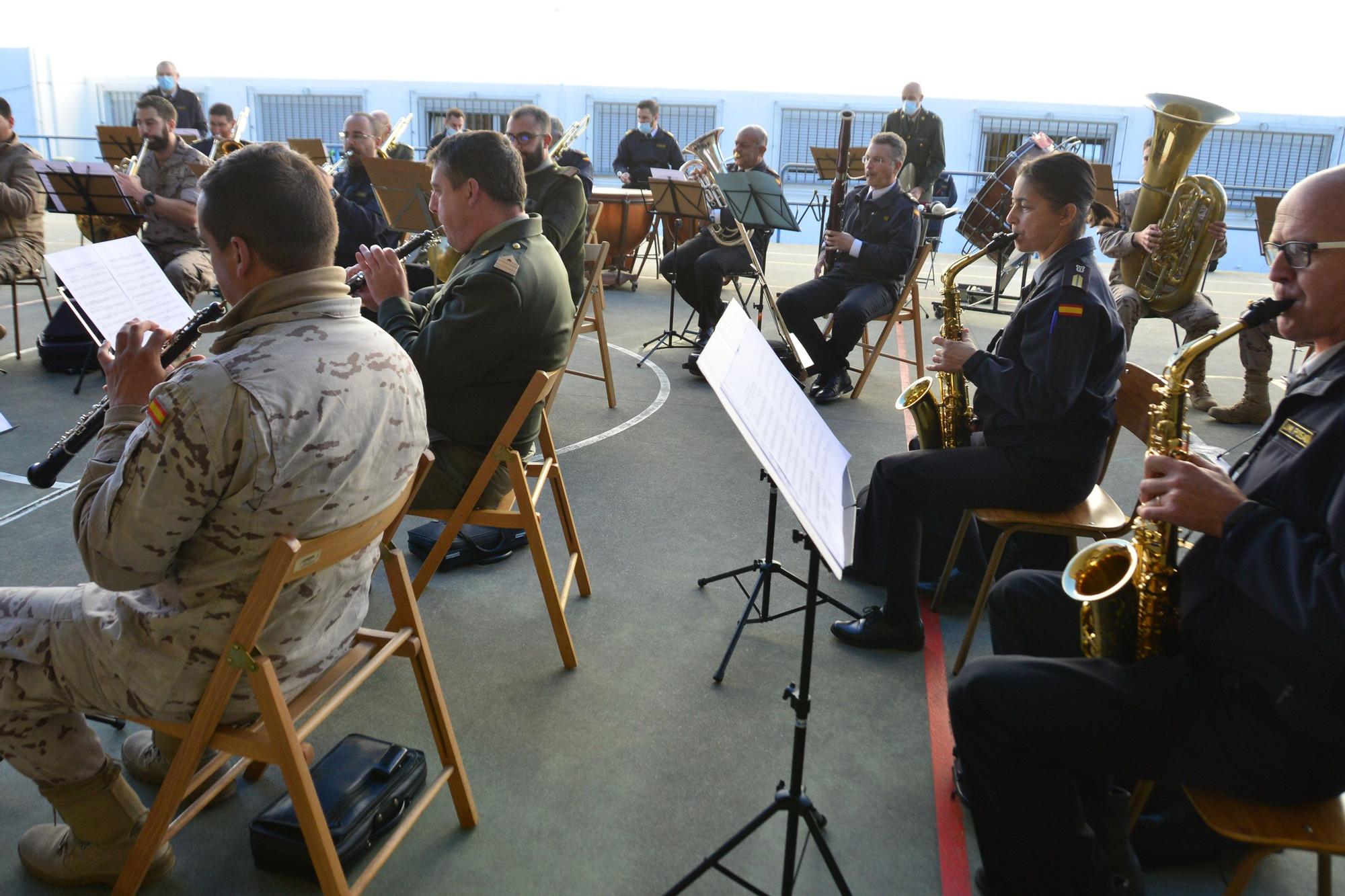 Concierto de la Banda de Música de la Escuela Naval de Marín en Bueu