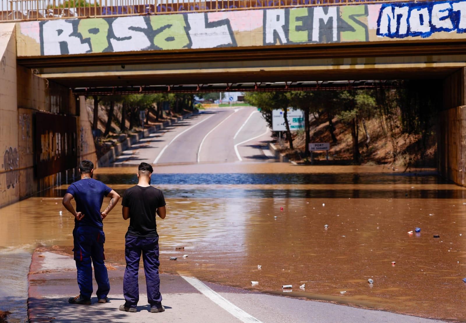 Los efectos del temporal en el Camp de Morvedre