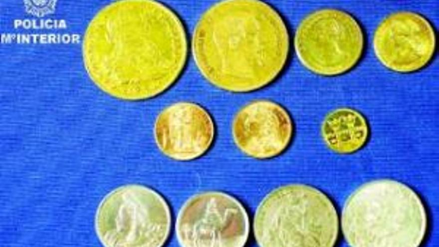 Recuperadas 500 monedas de oro robadas a un coleccionista