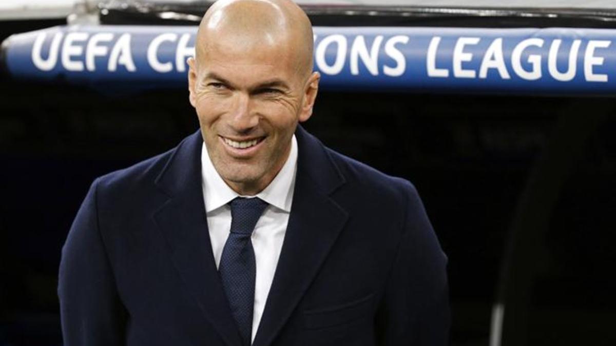 Zidane celebró la clasificación ante la Roma