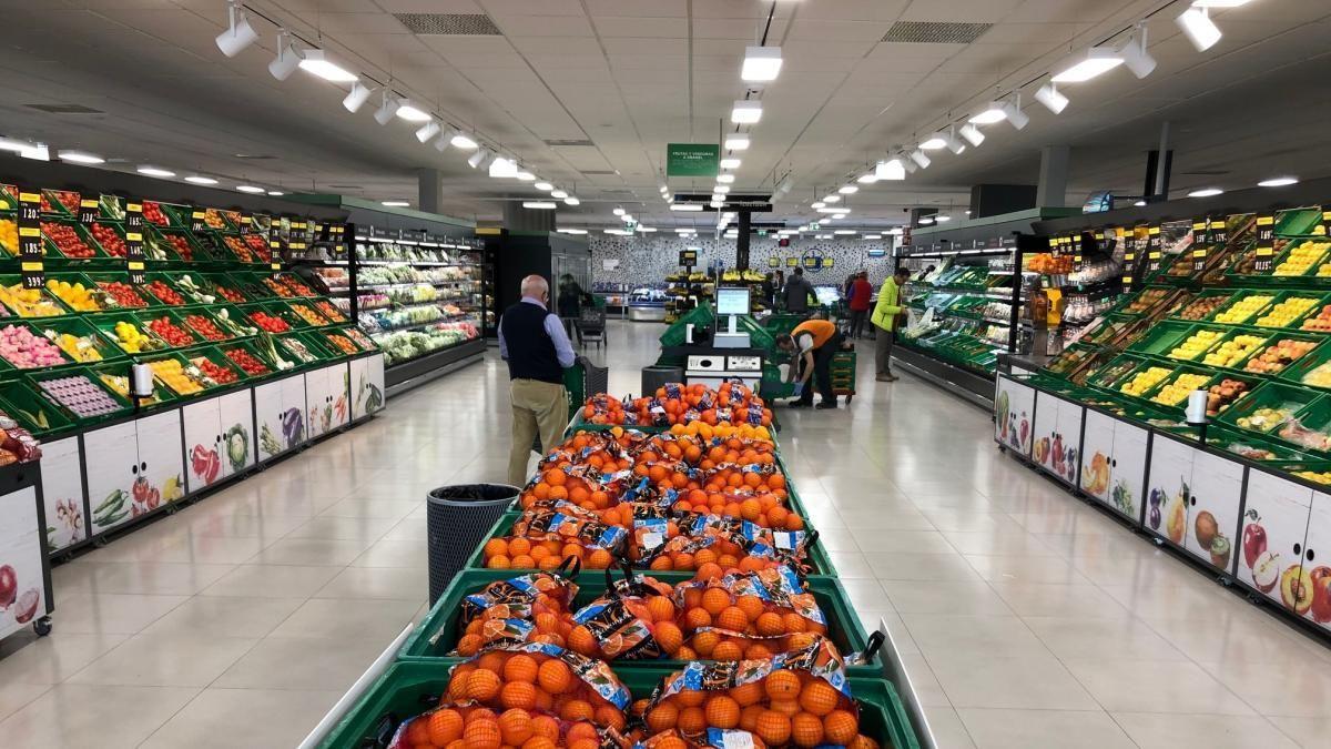 La frutería de un supermercado de Mercadona