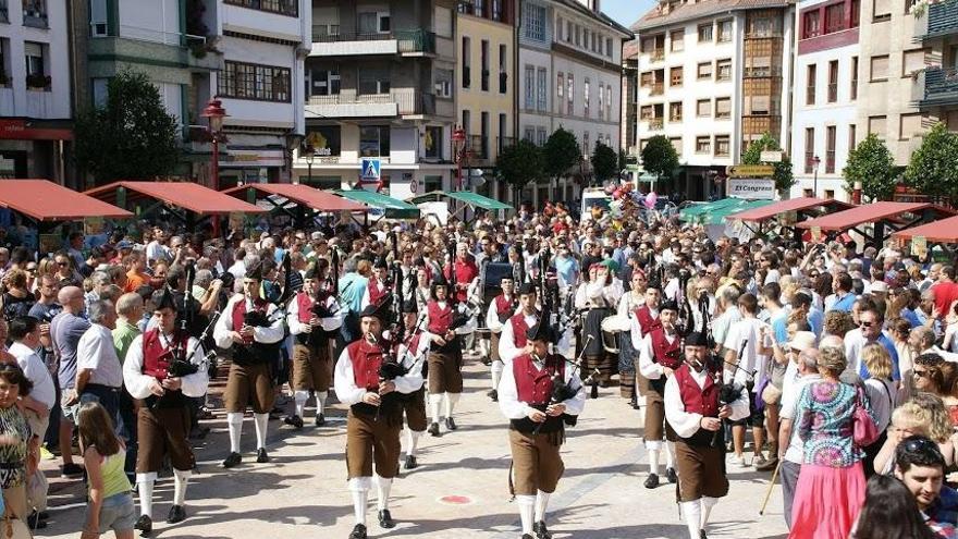 Una edición pasada de la Fiesta de la Sidra de Villaviciosa.