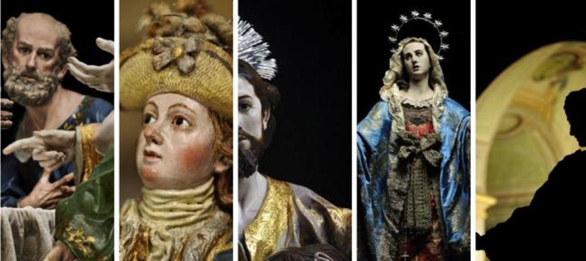 Composición de obras de Salzillo por Joaquín Zamora