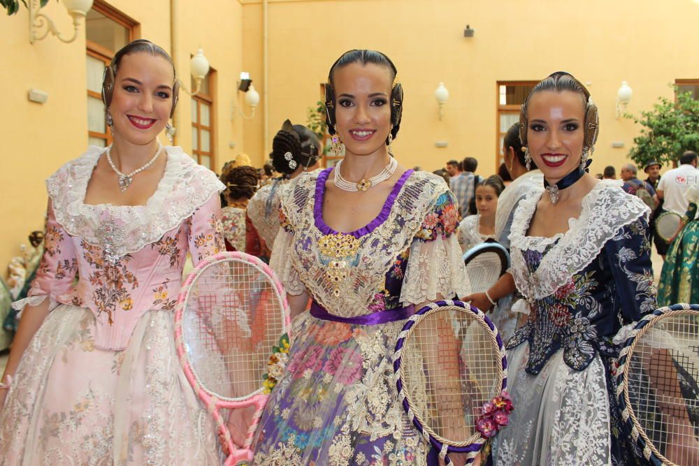 Las falleras de 2017, 2018 y 2019, en la Batalla de Flores