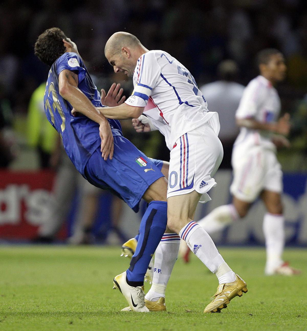 Esta fue una de las secuencias del cabezazo de Zidane a Materazzi