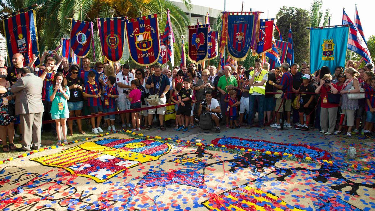 102 años de peñas barcelonistas un movimiento incansable y cada vez
