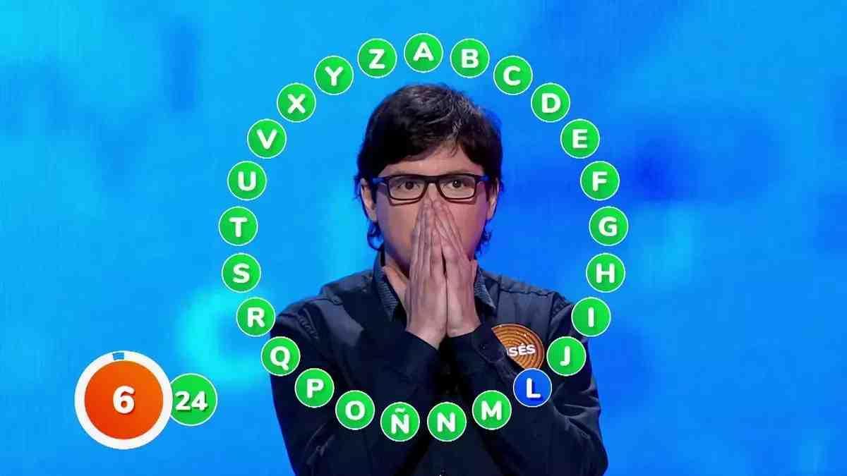 Moisés a punto de ganar el rosco de Pasapalabra