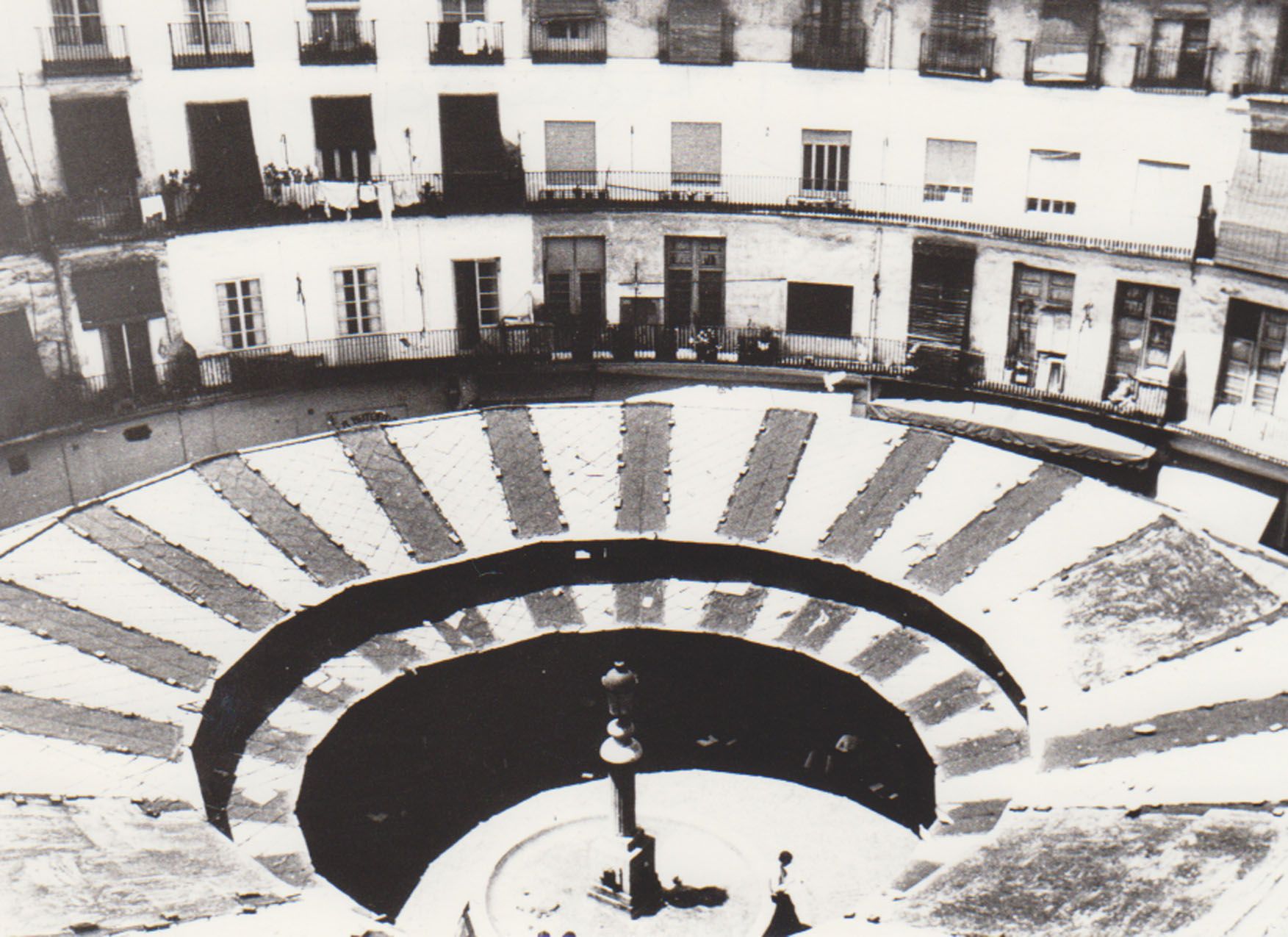 La plaza Redonda antes de su última remodelación