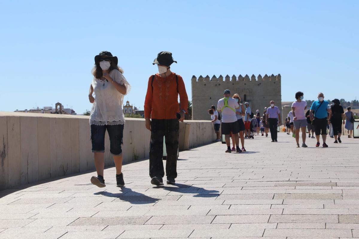 Puente de agosto con pocos visitantes