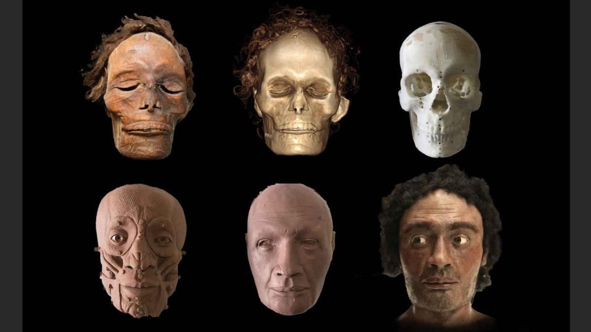 Reconstrucción facial de una momia guanche realizada por Juan Villa