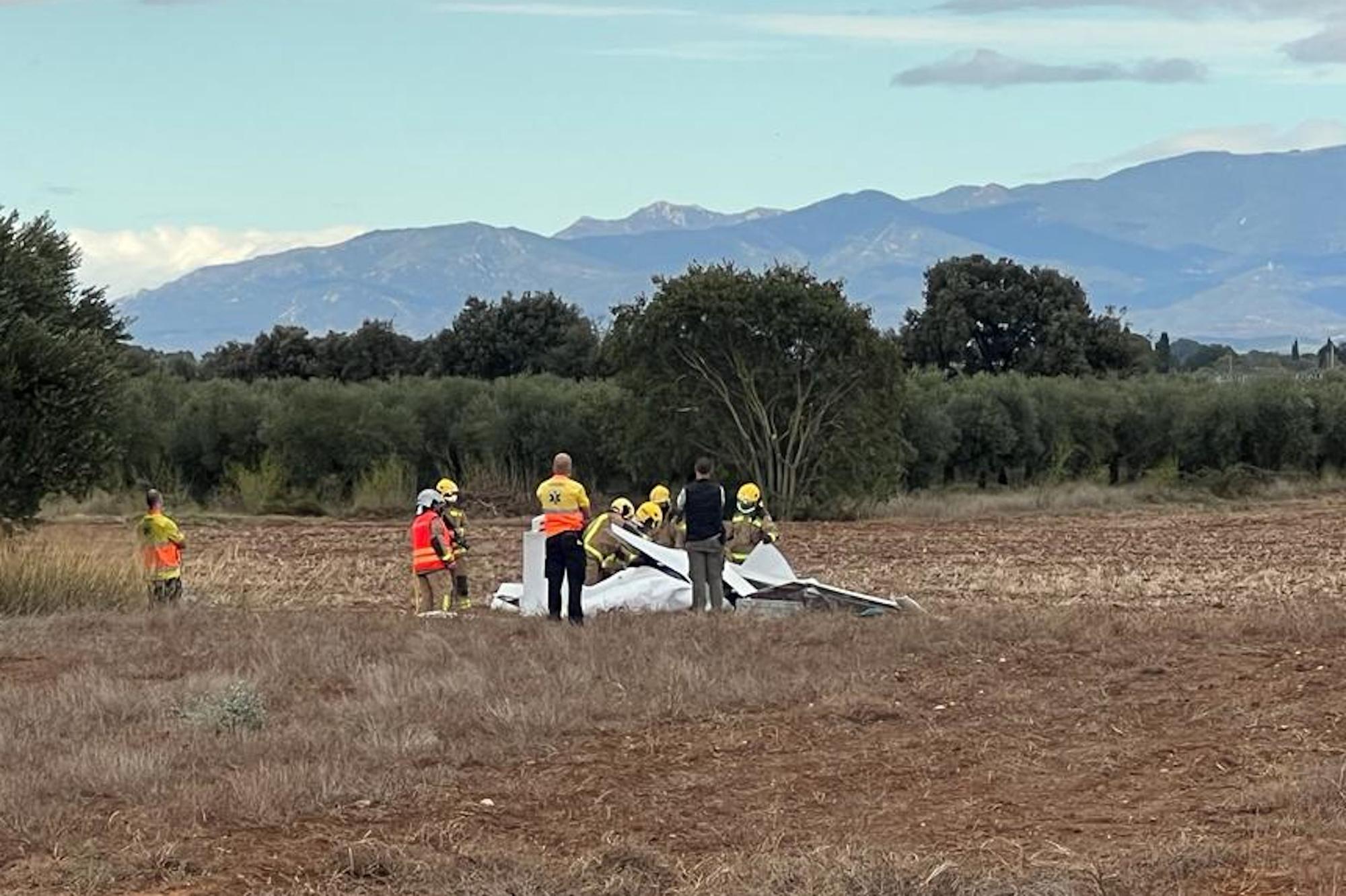 Mor el pilot d'un ultralleuger que s'ha estavellat a Viladamat