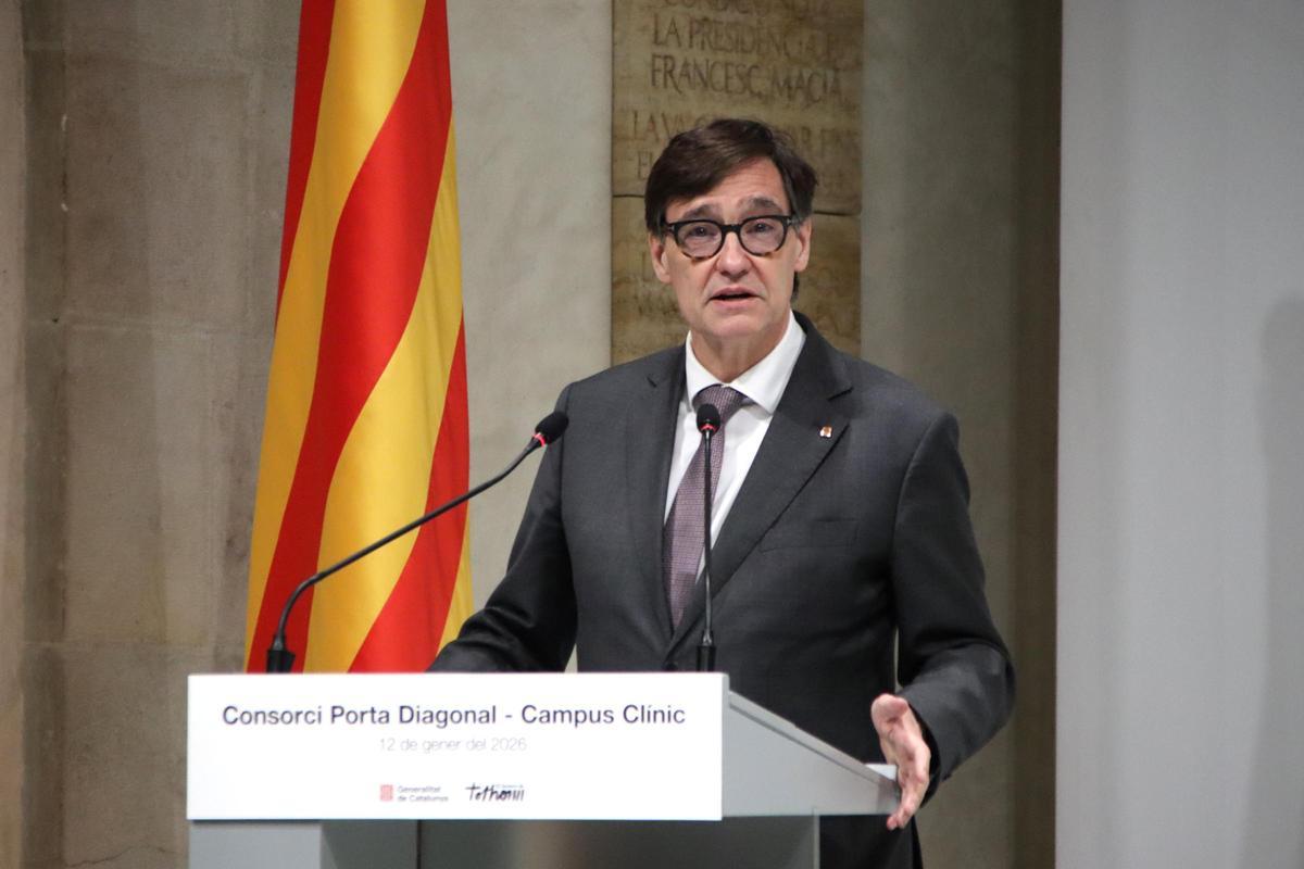 El president de la Generalitat, Salvador Illa, a Palau