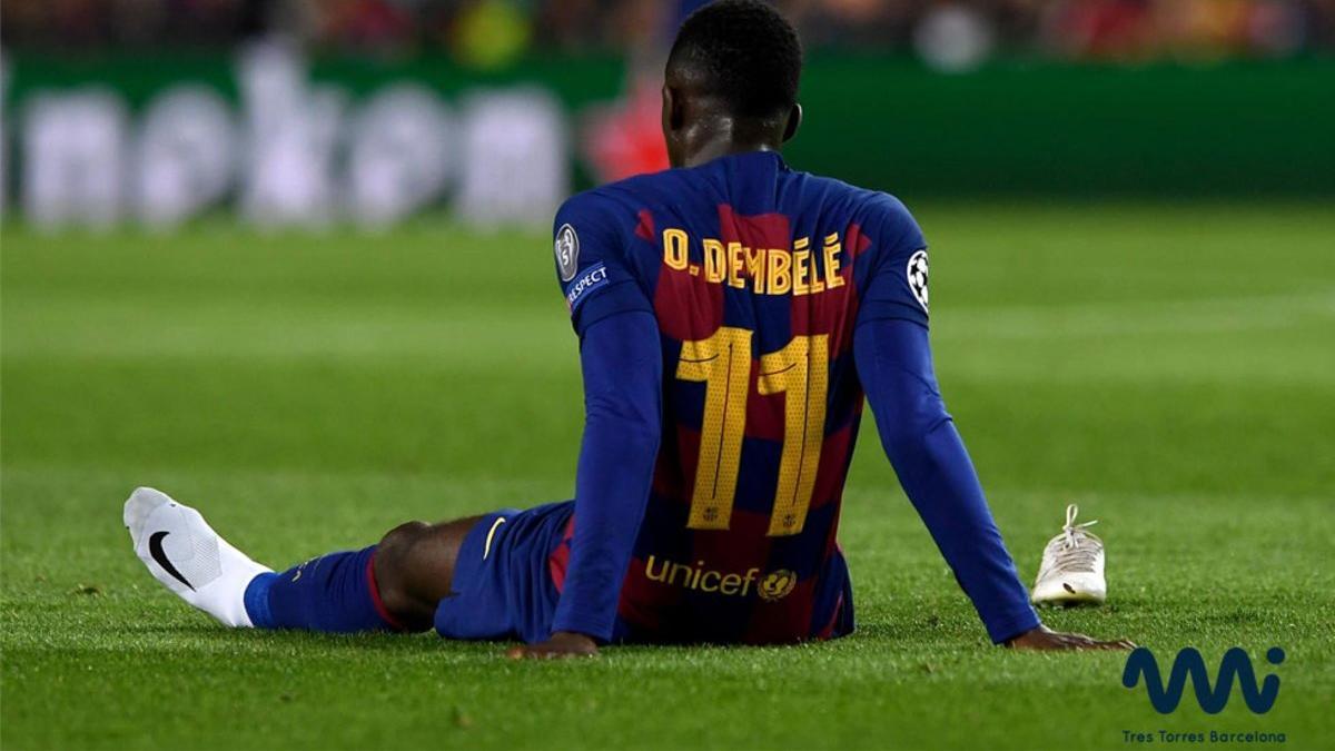 Dembelé se volvió a lesionar