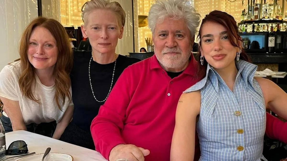 Dua Lipa y Pedro Almodóvar, juntos en Madrid: ¿nuevo fichaje para su próxima película?