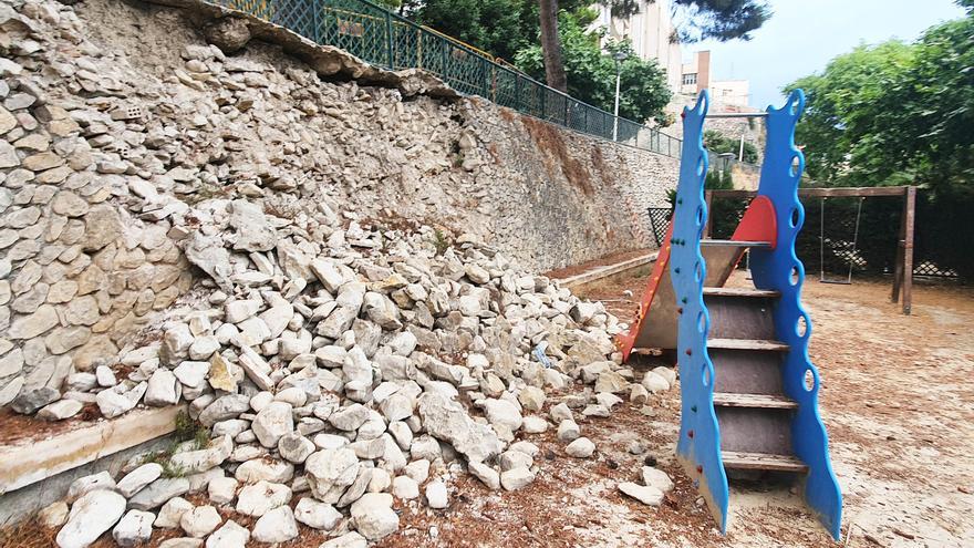 Xixona destina 47.000 euros para reconstruir el muro del parque del Cuarnero