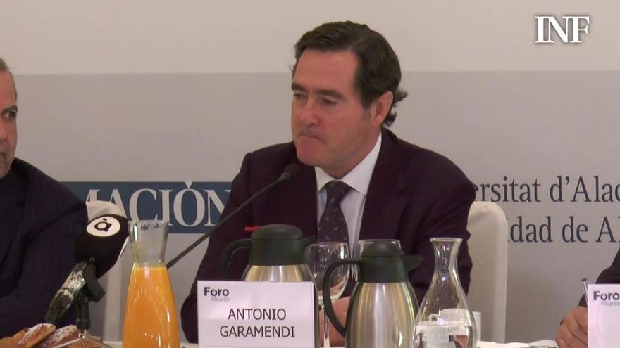 Antonio Garamendi: "Lo que queremos los empresarios es estabilidad y moderación"