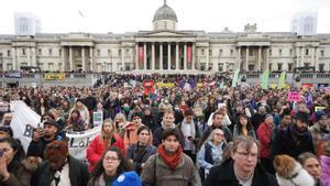 Una manifestación en Londres para reclamar justicia climática