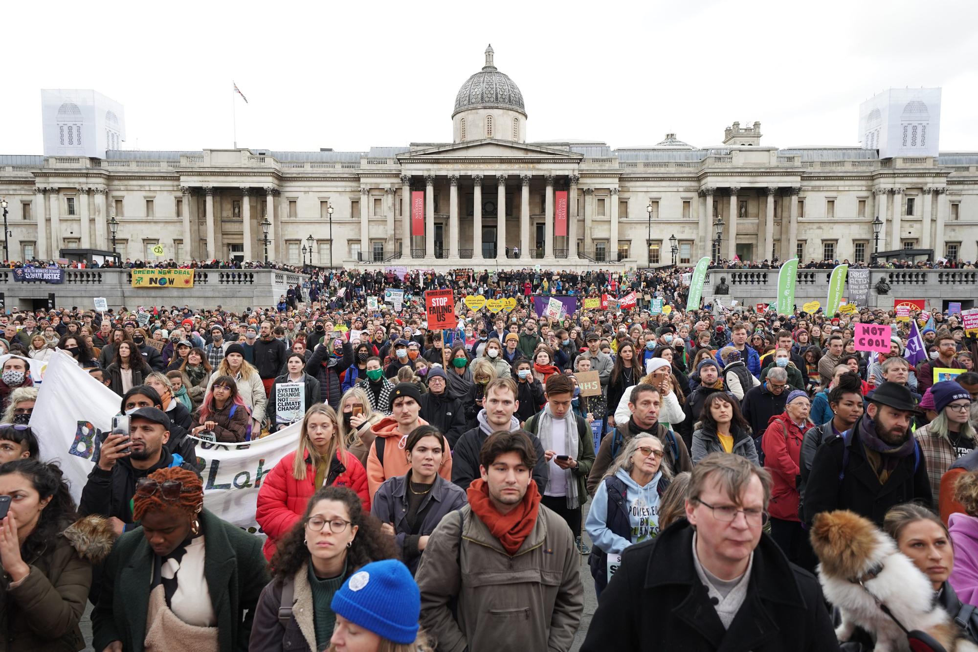 Una manifestación en Londres para reclamar justicia climática
